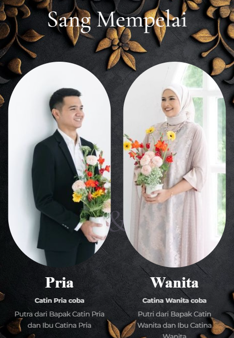 Floral Modern - Lavender Gold Black